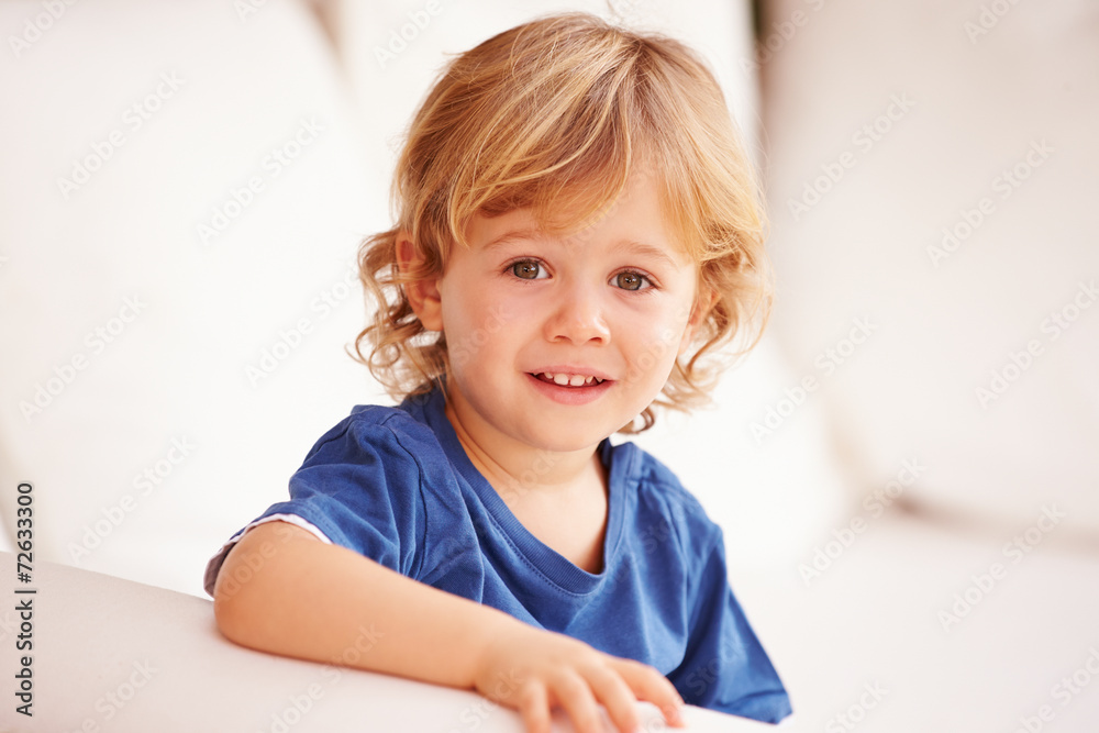Portrait Of Smiling Young Boy Playing Outside Portrait Of Smiling Young Boy Playing Outside