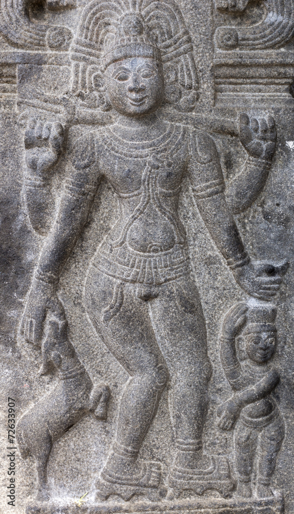 Piksadanar sculpture at Annamalaiyar Temple in Thiruvannamalai.