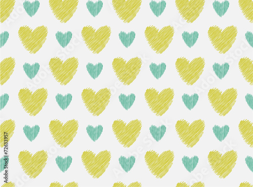Heart seamless pattern Design Element, vector illustration
