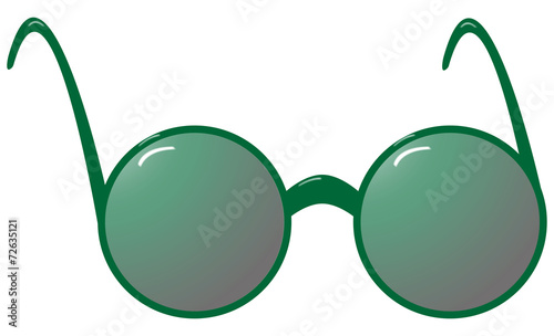 Sunglasses Round Green