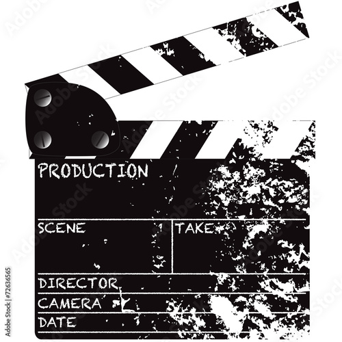 Clapper Board Grunged