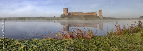 The fortified medieval castle with tower in Kolo city