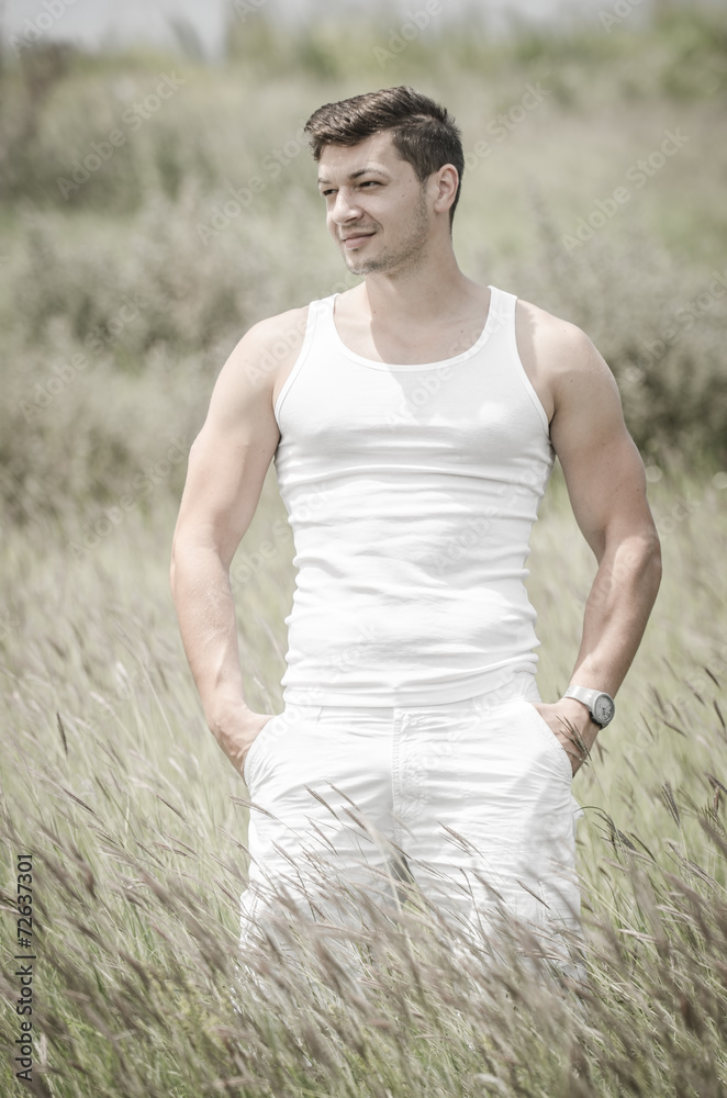 Beautiful young man Beautiful young man