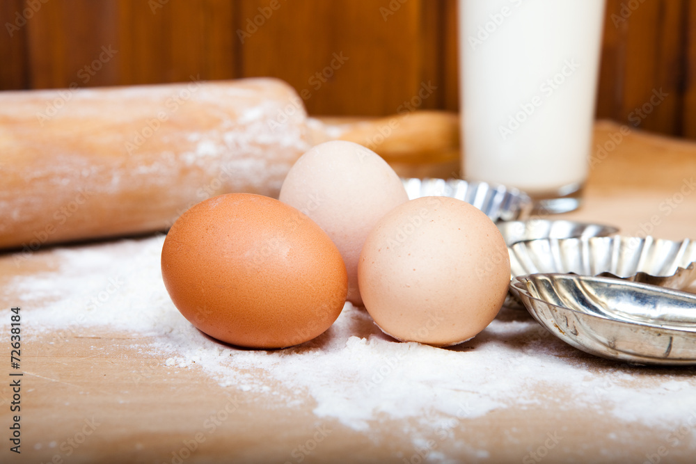 Teig backen, Zutaten, Weihnachtsplätzchen