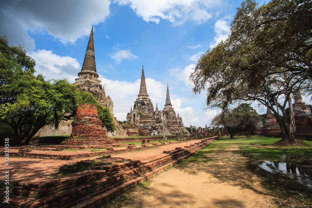 Wat Phra Si Sanphet in Ayutthaya, Thailand.