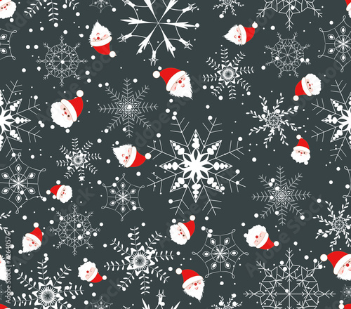 christmas and winter seamless pattern background 1