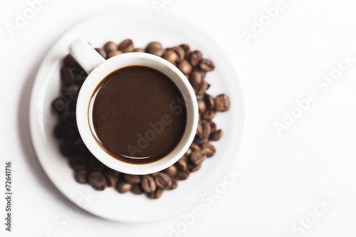 Coffee cup and beans 10