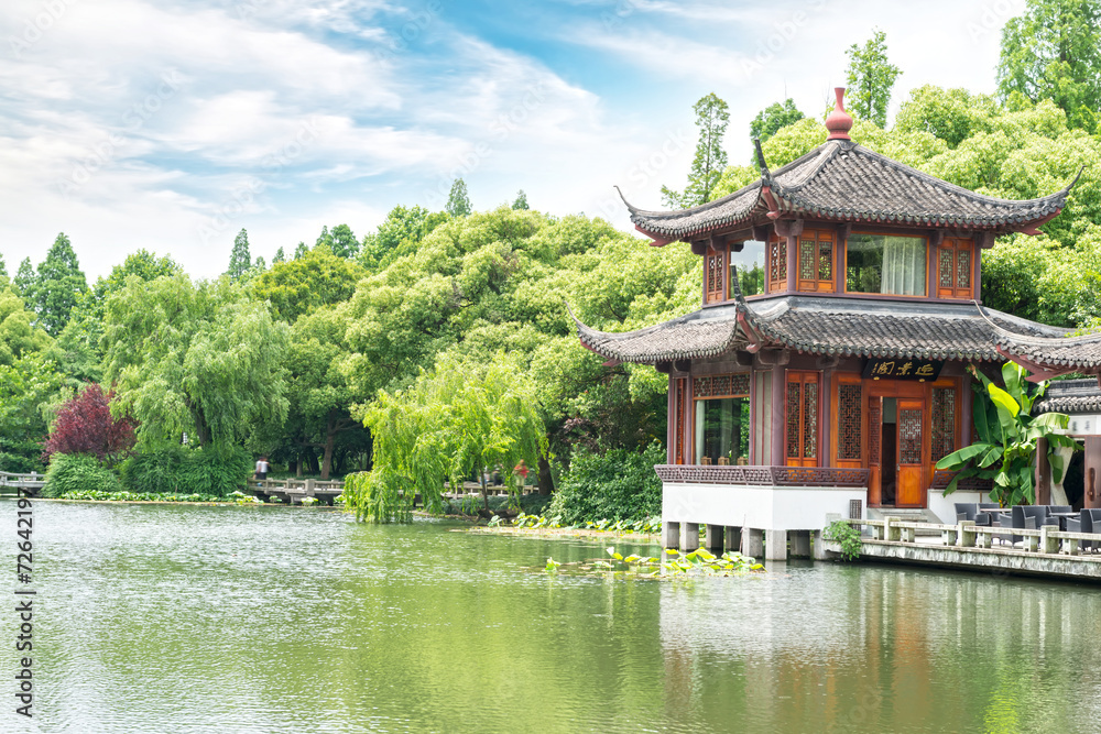 detail of the historic Yuyuan Garden created in the year 1559 by