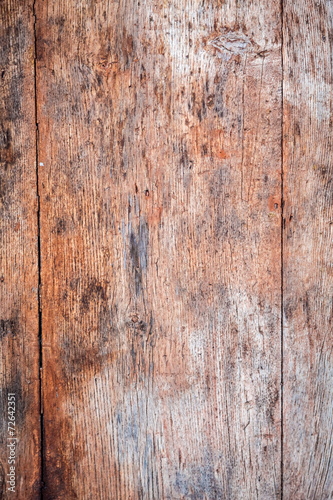 Old wooden background with nails and cracks