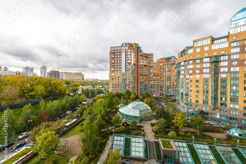 View of the Moscow modern apartament area