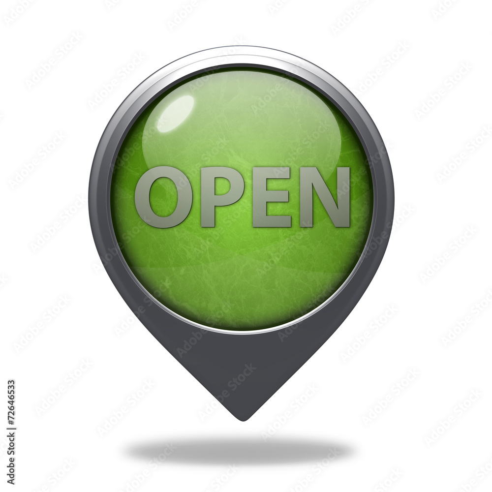 open pointer icon on white background open pointer icon on white background