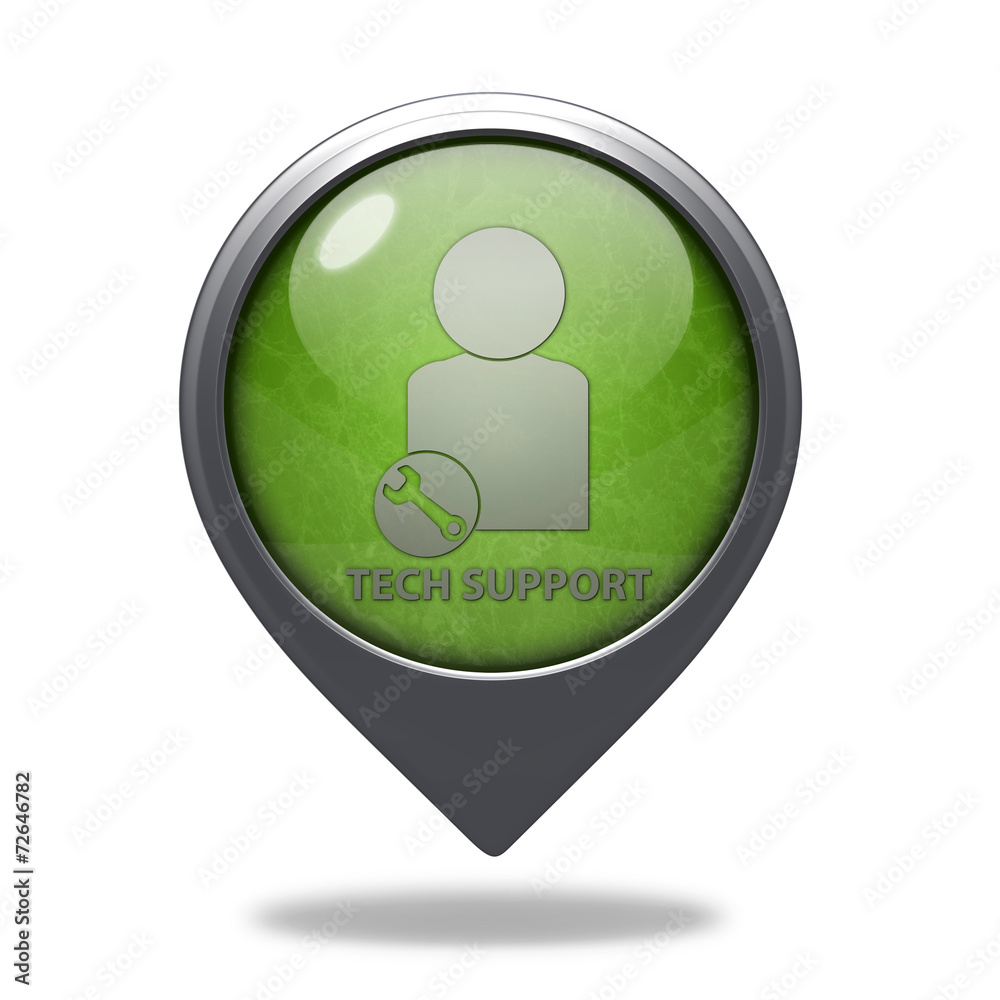 Support pointer icon on white background Support pointer icon on white background