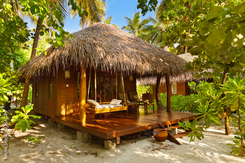 Beach bungalow - Maldives photo