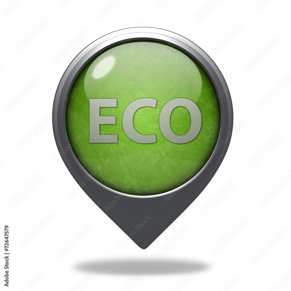 eco pointer icon on white background eco pointer icon on white background