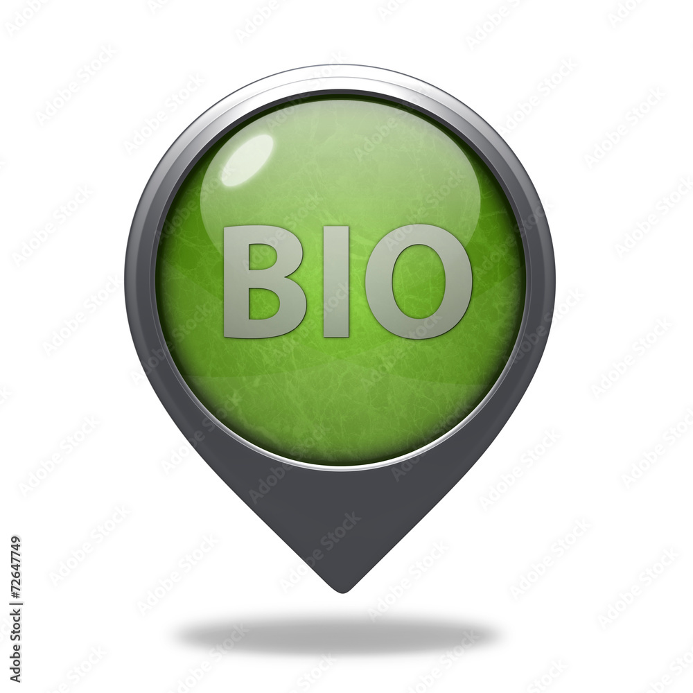 Bio pointer icon on white background Bio pointer icon on white background