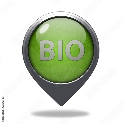 Bio pointer icon on white background