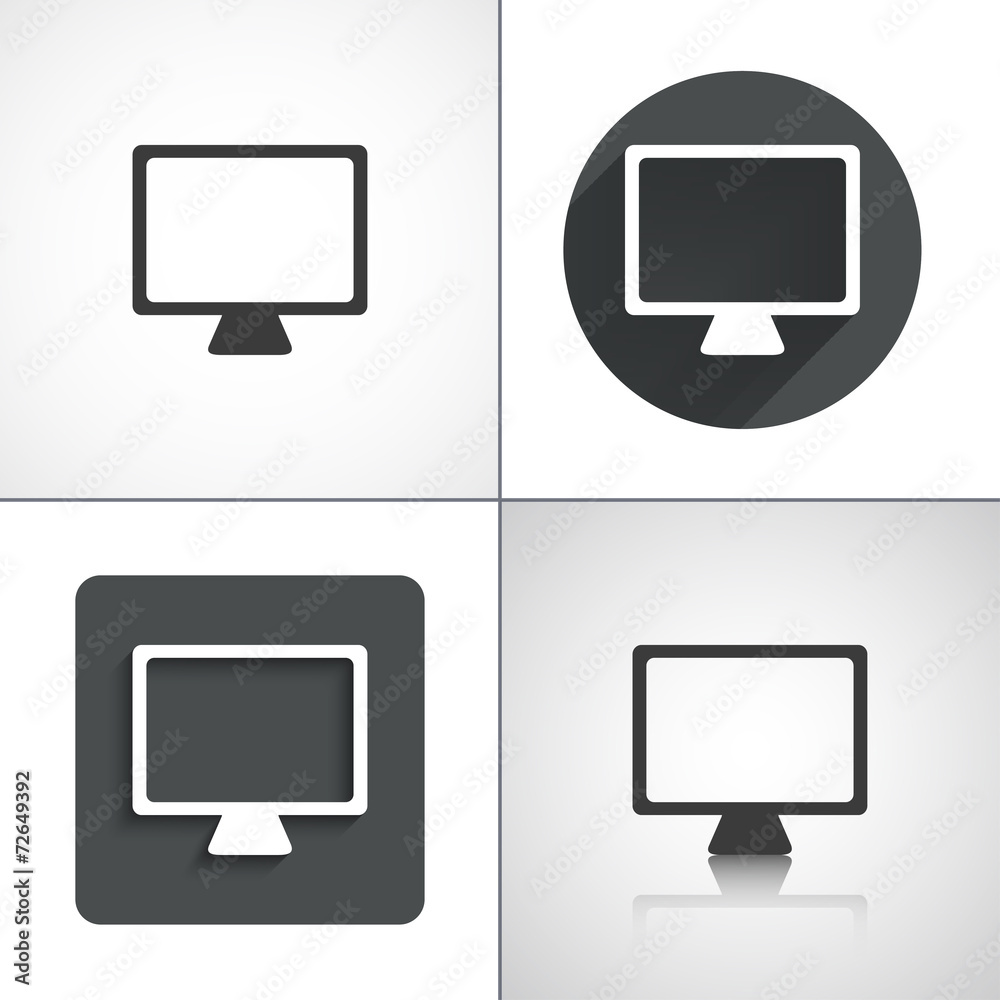 Computer icon. Set elements for design. Vector illustration. Computer icon. Set elements for design. Vector illustration.