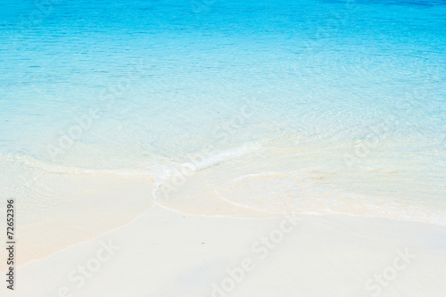 White sand beach and blue sea at andaman sea