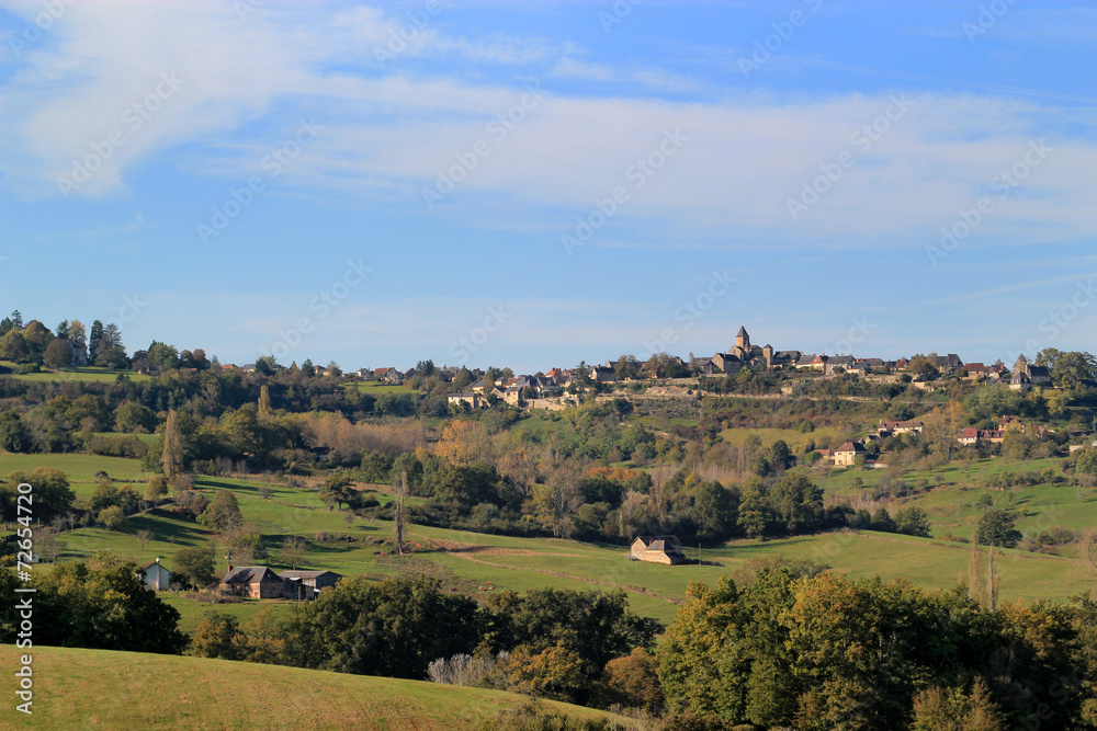 Panorama sur Saint-Robert (Corrèze)