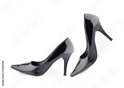 High heel shoes isolated on white background