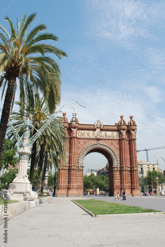 Obraz premium Arc de Triomf di Barcellona