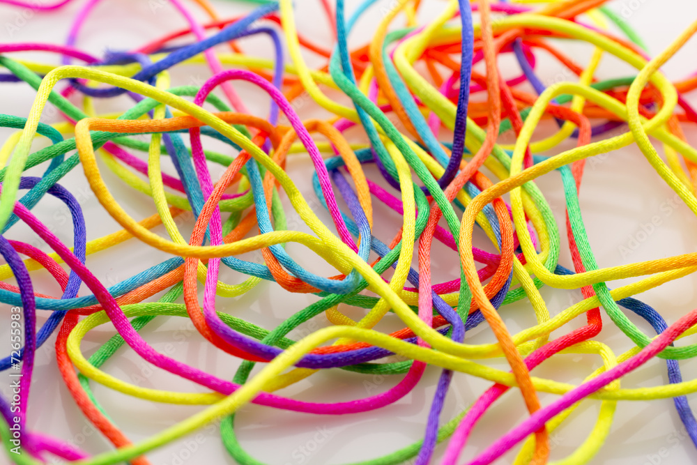 Bright floss. Bright floss.