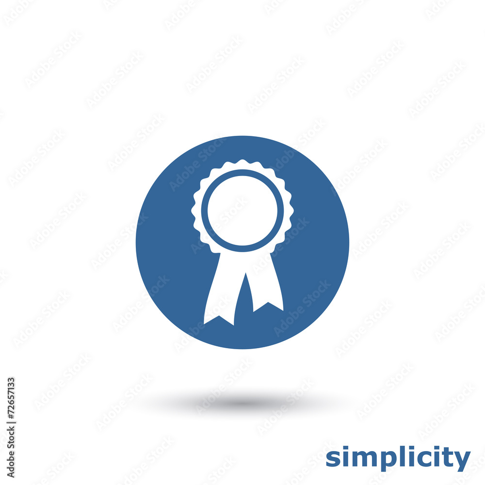 simple rosette with ribbon simple rosette with ribbon