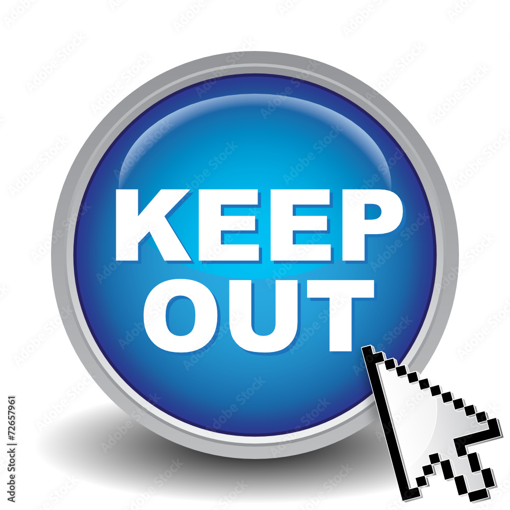 Vecteur Stock KEEP OUT ICON Adobe Stock