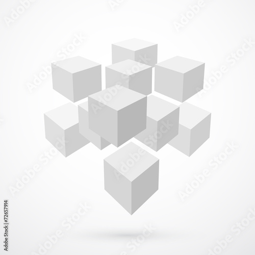 Cubes  abstract background
