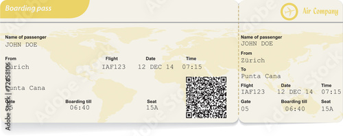Variant of boarding pass