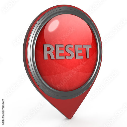 Obraz na płótnie reset pointer icon on white background