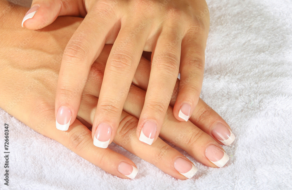 Naklejka premium Beautiful woman's nails