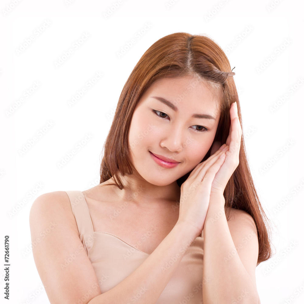 beautiful asian woman with good, healthy skin beautiful asian woman with good, healthy skin