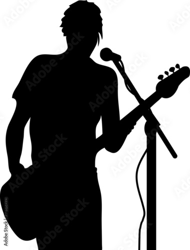 Vector Guitarist silhouette