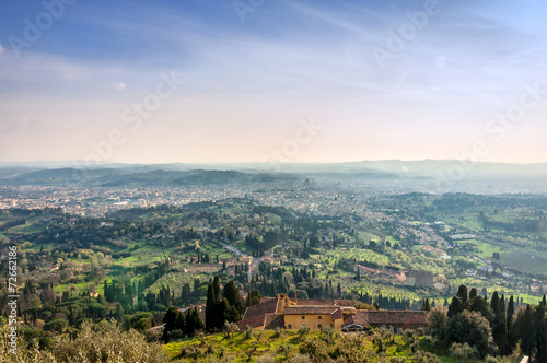 panoramic view of Firenze from Fiesole