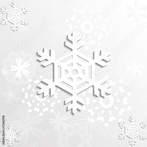 Snowflake with shadow effect