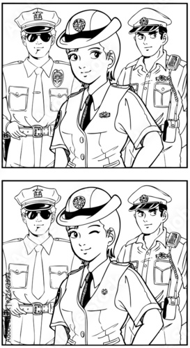 ポリス（間違い探し）