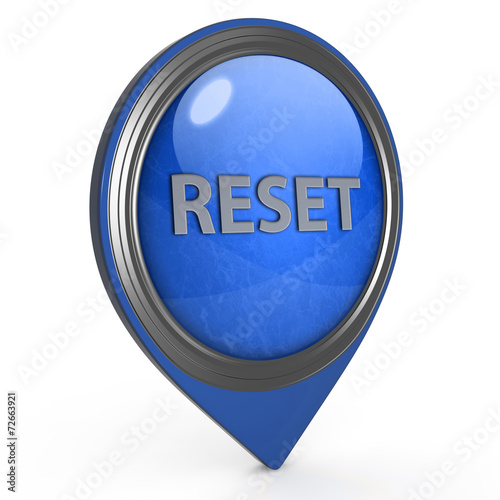 Obraz na płótnie reset pointer icon on white background