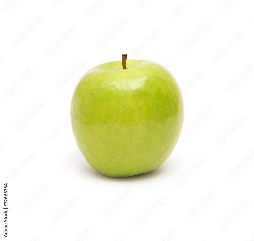 Green apple, isolated on white background