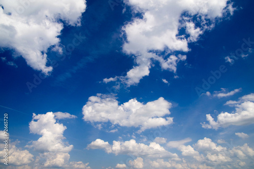 Blue sky with clouds