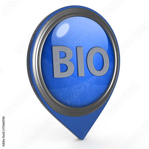 Bio pointer icon on white background