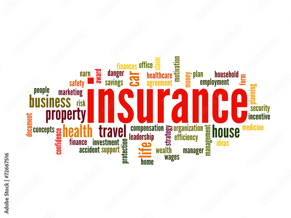 Insurance Word Cloud Concept