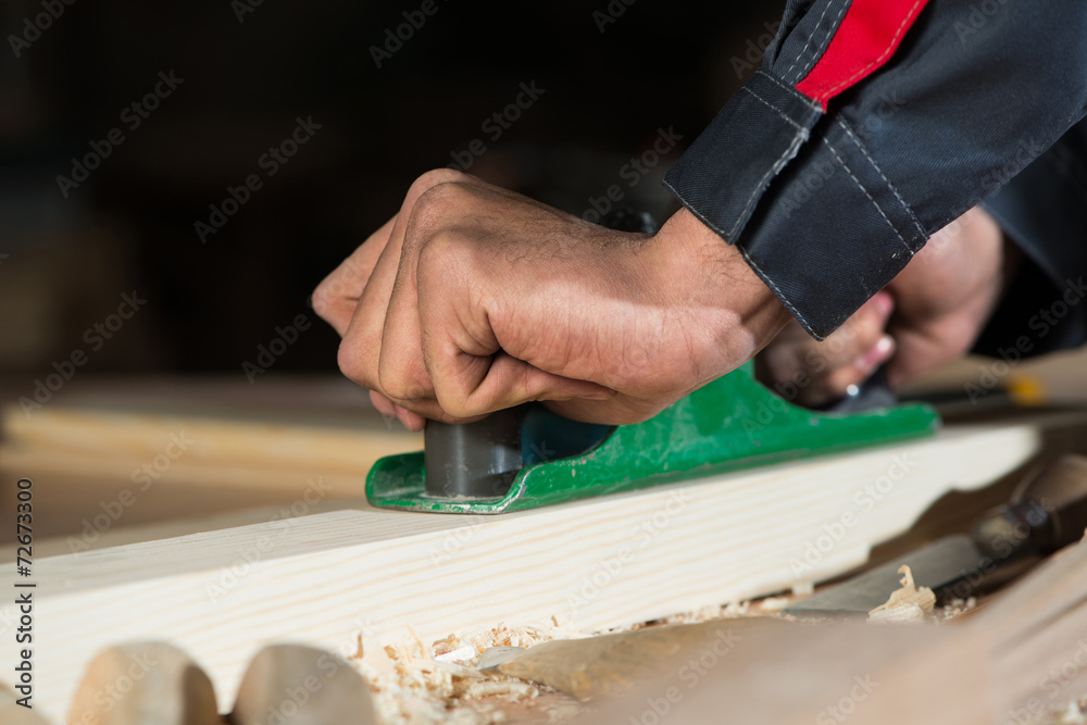Carpenter at work