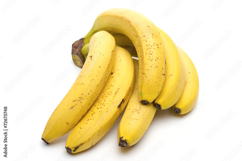 bananas on the white background bananas on the white background