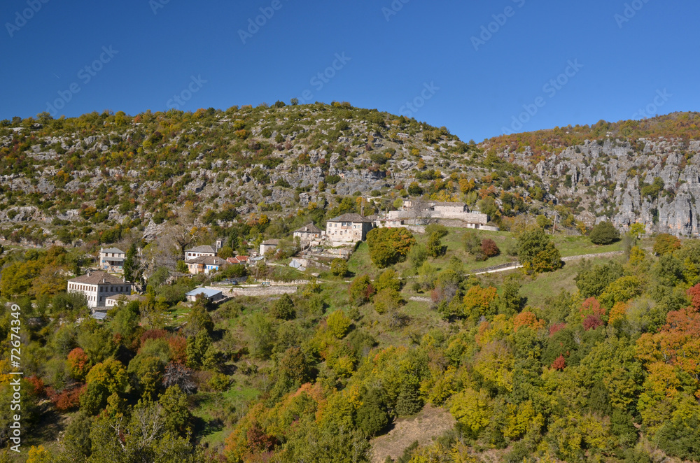 kapesovo village vikos gorge in Ioannina Greece