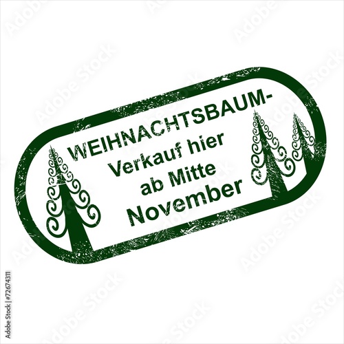 Stempel Weihnachtsbaumverkauf