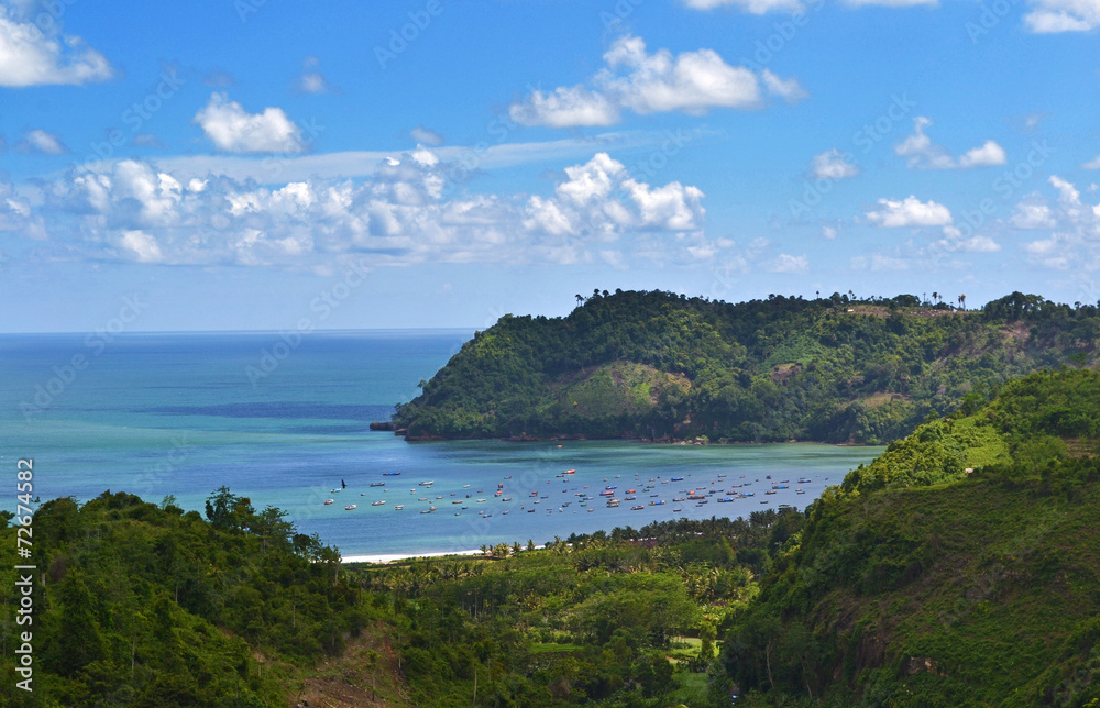 Sine Beach in Tulungagung, East Java, Indonesia