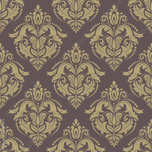 Damask Seamless Pattern. Orient Background