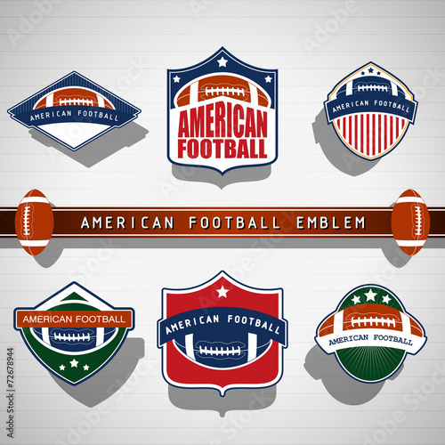 American football emblems