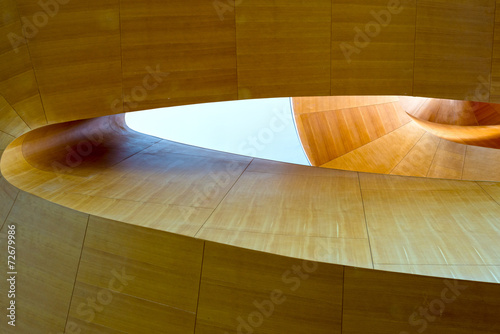 Abstract of a wooden stair photo